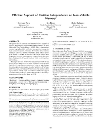 Efficient Support of Position Independence on Non-Volatile Memory