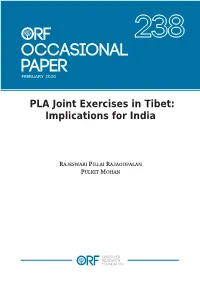 PLA Joint Exercises in Tibet: Implications for India