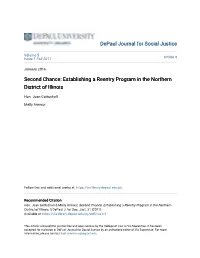 Second Chance: Establishing a Reentry Program in the Northern District of Illinois