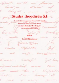 Studia Theodisca XI