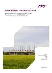 Application Site Condition Report