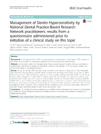 Management of Dentin Hypersensitivity