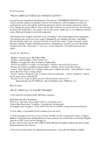 See Rules and Regulations