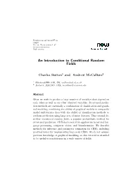 An Introduction to Conditional Random Fields