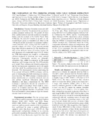 The Composition of Two Ureilites Studied Using X-Ray Powder Diffraction J.M