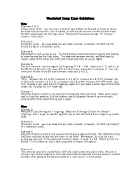Woodwind Playing Comp Guidelines