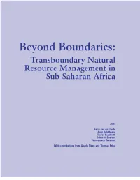Beyond Boundaries: Transboundary Natural Resource Management in Sub-Saharan Africa