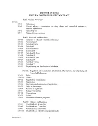 Chapter 329 [New] Uniform Controlled Substances Act