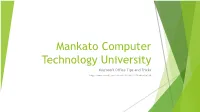 Getting the Most from Microsoft Office