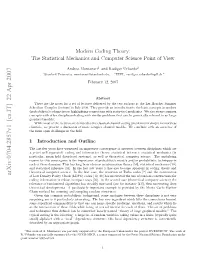 Modern Coding Theory: the Statistical Mechanics and Computer Science Point of View