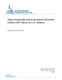 Niger: Frequently Asked Questions About the October 2017 Attack on U.S
