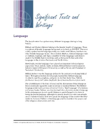 Significant Texts and Writings