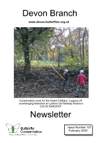 Devon Branch Newsletter
