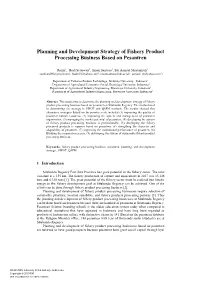 Planning and Development Strategy of Fishery Product Processing Business Based on Pesantren