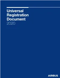 Universal Registration Document 2020 Universal Registration Document