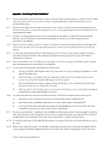 Best Diving Practice Guidelines*