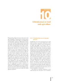 Globalization in Food and Agriculture