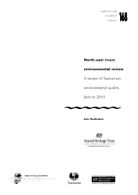 North-East Rivers Environmental Review: a Review of Tasmanian Environmental Quality Data to 2001