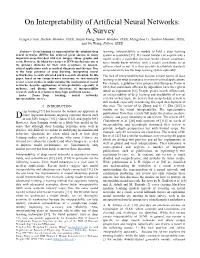 On Interpretability of Artificial Neural Networks