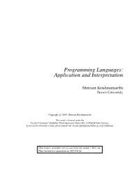 Application and Interpretation
