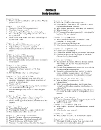 CATCH-22 Study Questions