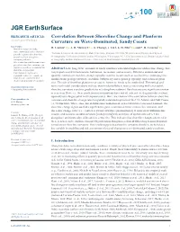Correlation Between Shoreline Change and Planform Curvature on Wave‐Dominated, Sandy Coasts