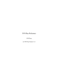POV-Ray Reference