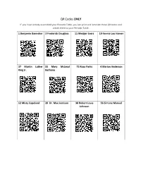 QR Codes ONLY