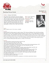 Reading Group Guide Spotlight