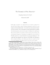 The Dynamics of Price Discovery∗