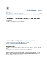 A Distant Mirror: the Sheppard Case from the Next Millennium