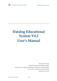 Datalog Educational System V4.2 User's Manual