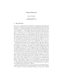 Deep Inference