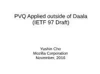 PVQ Applied Outside of Daala (IETF 97 Draft)