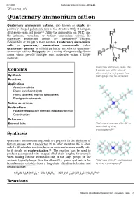 Quaternary Ammonium Cation - Wikipedia
