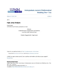 High Jump Analysis