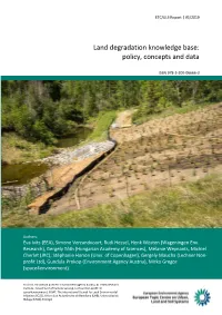 Land Degradation Knowledge Base: Policy, Concepts and Data