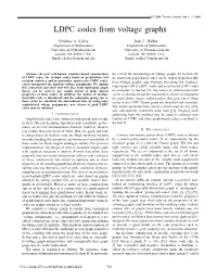 LDPC Codes from Voltage Graphs