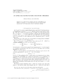 On Operator-Valued Fourier Multiplier Theorems 1