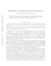 The Existence of Embedded Minimal Hypersurfaces 3