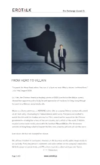 From Hero to Villain