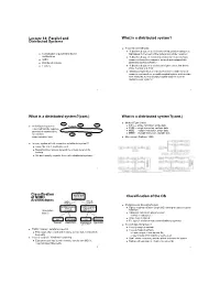 Lecture 18: Parallel and Distributed Systems