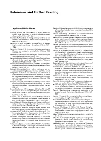 References and Further Reading