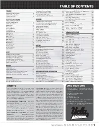 Table of Contents
