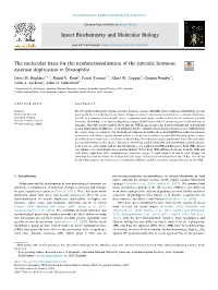 The Molecular Basis for the Neofunctionalization of the Juvenile Hormone Esterase Duplication in Drosophila T
