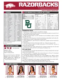 Last Game's Starters Schedule Follow, Watch