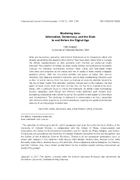 Mediating Asia: Information, Democracy, and the State in and Before the Digital Age