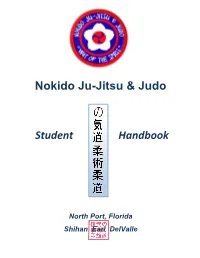 Nokido Ju-Jitsu & Judo Student Handbook
