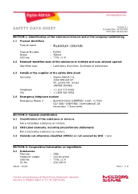 SAFETY DATA SHEET Revision Date 01/15/2020 Print Date 09/18/2021