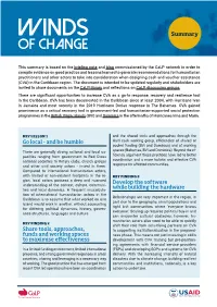 Summary Go Local
